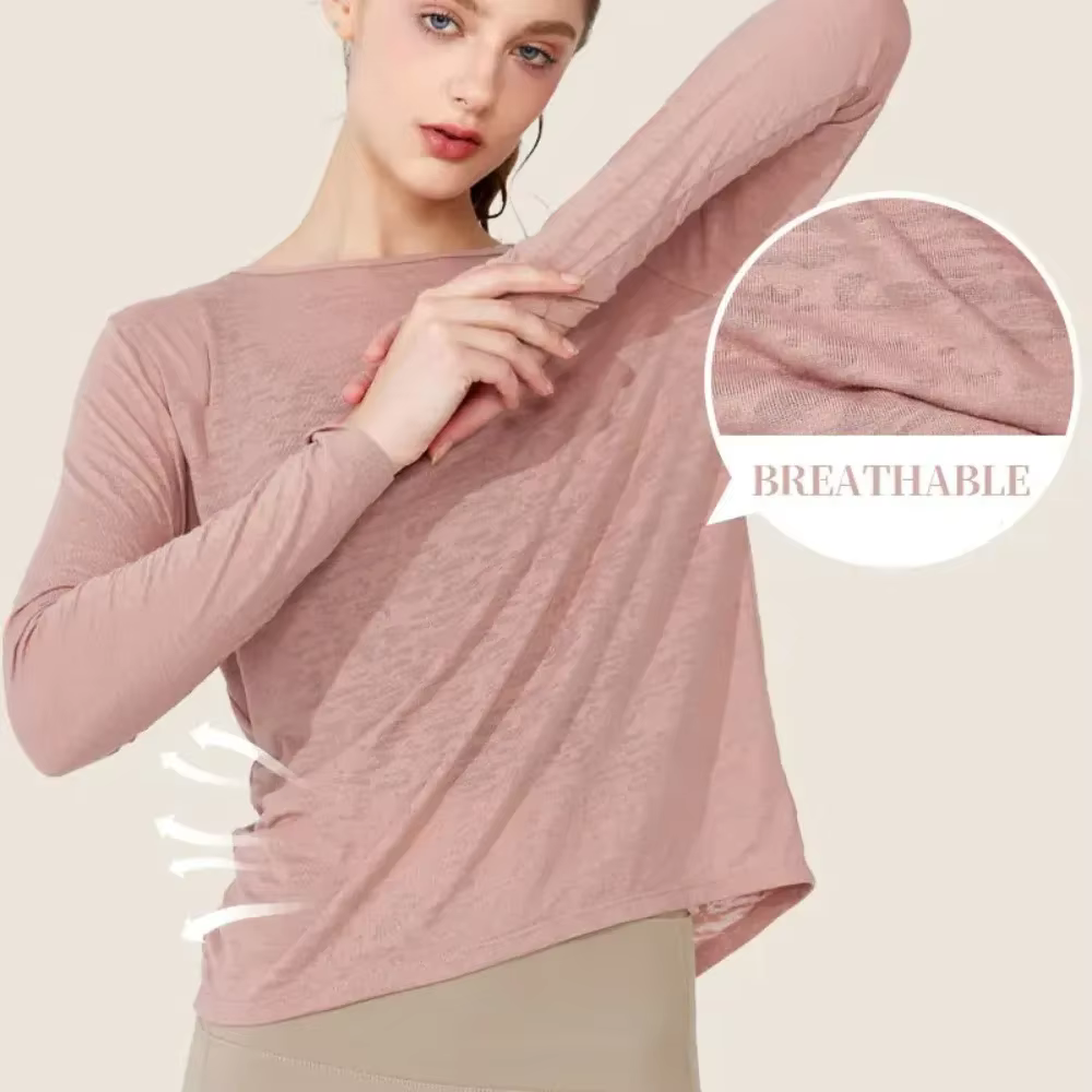 Vêtements de yoga à manches longues