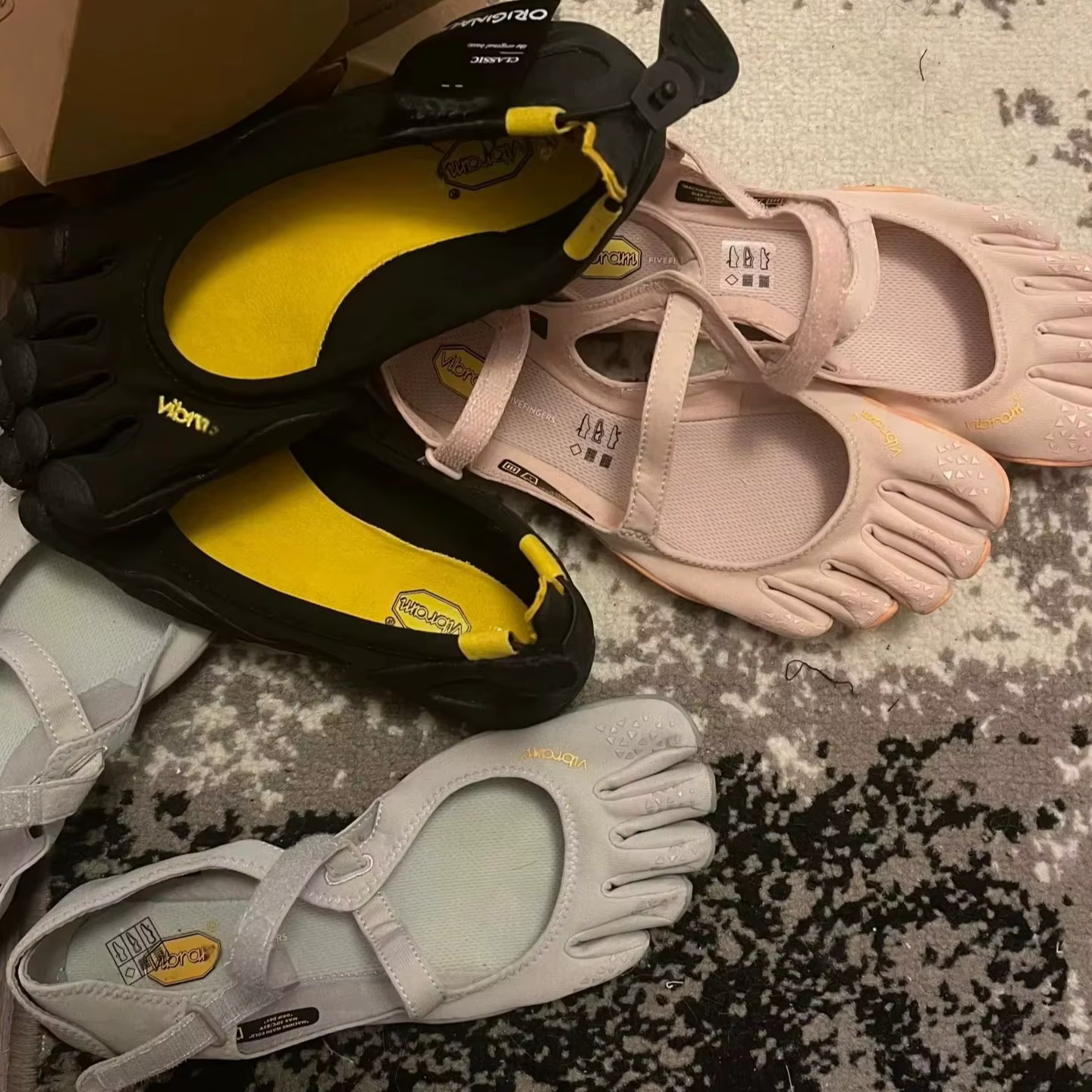 Chaussures de danse et de yoga d'intérieur V-Soul Fivefingers Pilates
