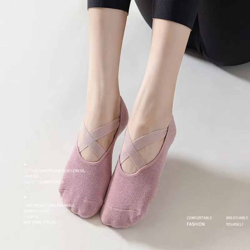 Chaussettes de Yoga professionnelles femmes Silicone anti-dérapant Pilates