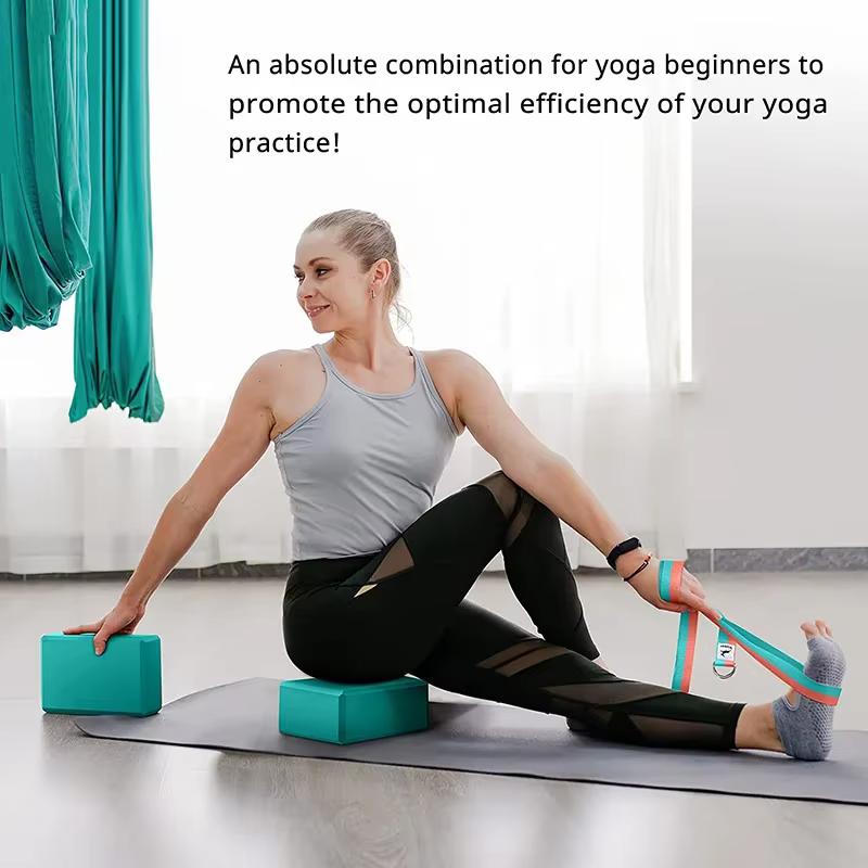 1PCYoga blocs de construction Cubes Pilates briques tapis de renfort Sport fournitures de Yoga exercice équipement d'exercice à domicile Fitness Eva