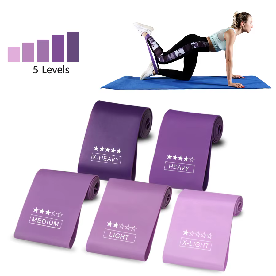 Ensemble de bandes de résistance à 5 niveaux pour Pilates