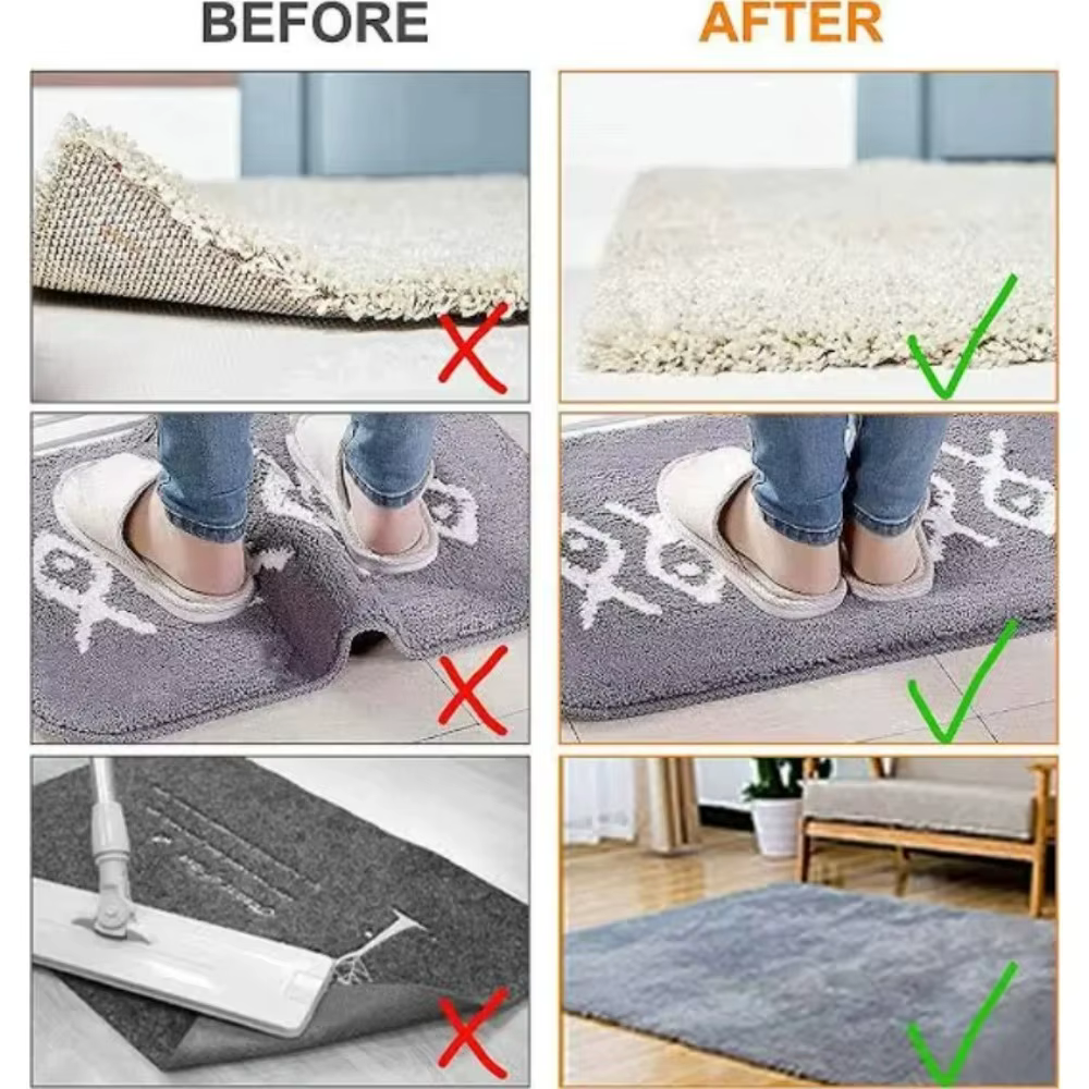 16/8 pièces Autocollants antidérapants pour tapis
