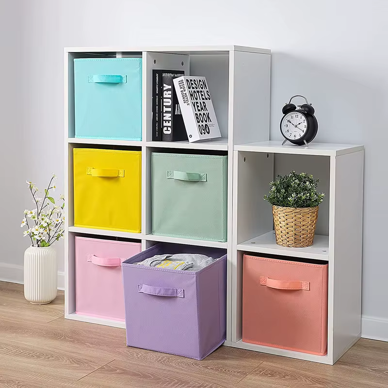 Boîtes de rangement en tissu non tissé