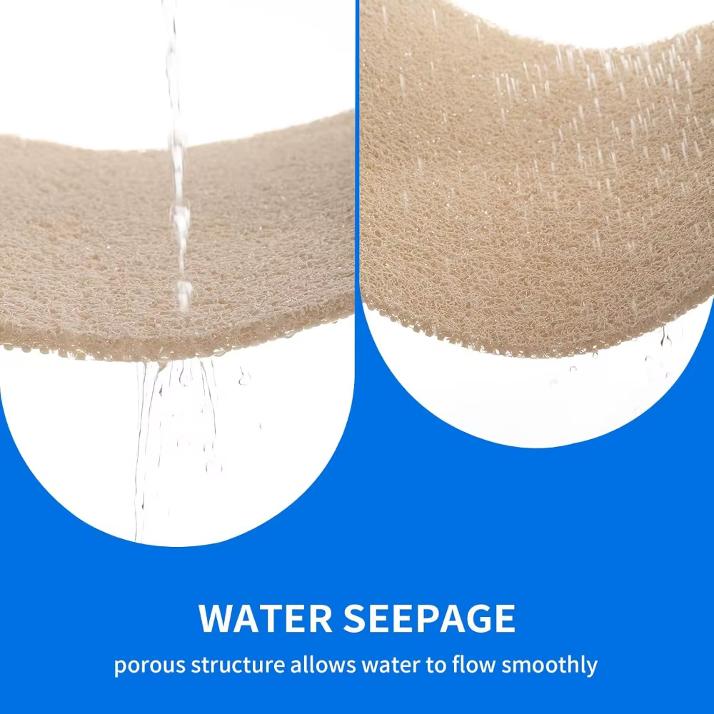 Nouveau tapis de bain antidérapant en PVC, tapis de douche à séchage rapide, tapis de massage pour les pieds, salle de bain
