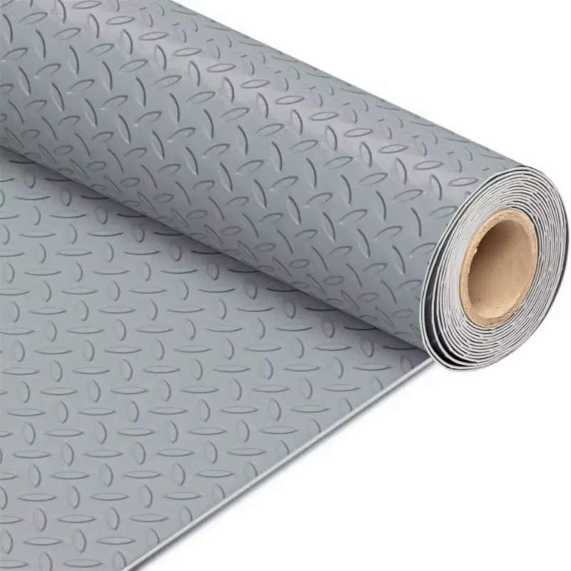 Tapis de sol épais antidérapant texturé pour garage, rouleau de sol en PVC pour garage pour la protection du dessous de caisse