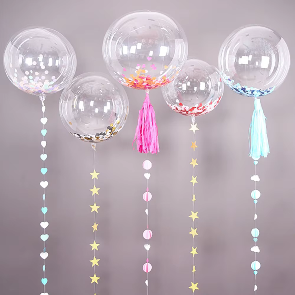 Ballons Bobo transparents 18/20/24/36 pouces