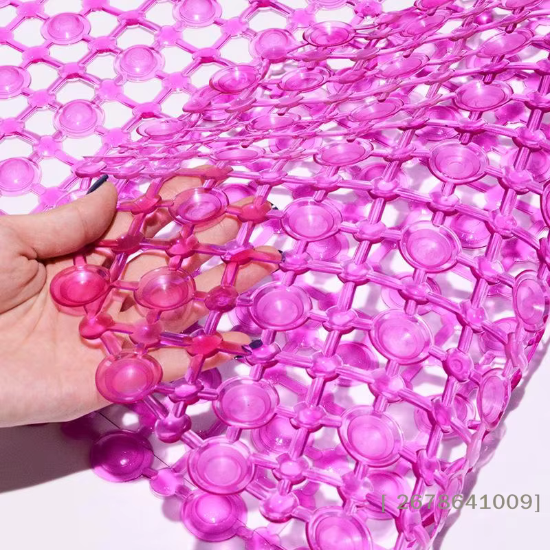 ⚑ Tapis de bain antidérapant, tapis de douche en PVC avec ventouses puissantes, non toxique, résistant à la moisissure, pour la sécurité de la salle de bain et le massage des pieds
