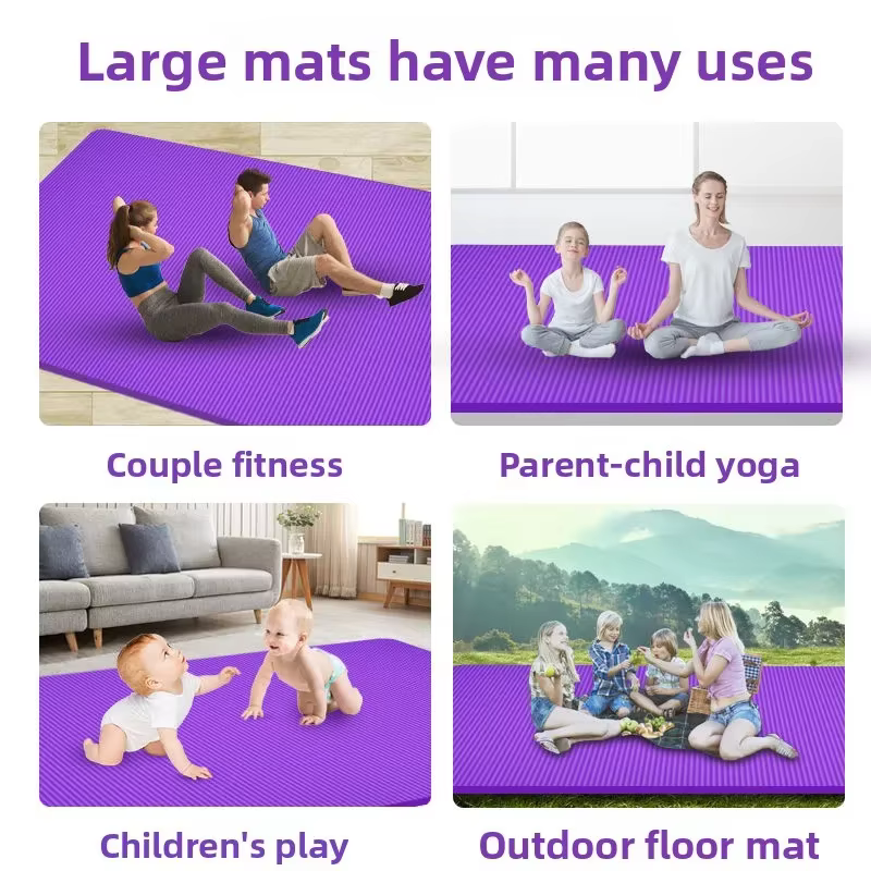 Tapis de yoga double super grand format