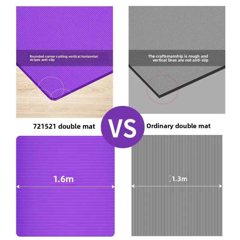 Tapis de yoga double super grand format