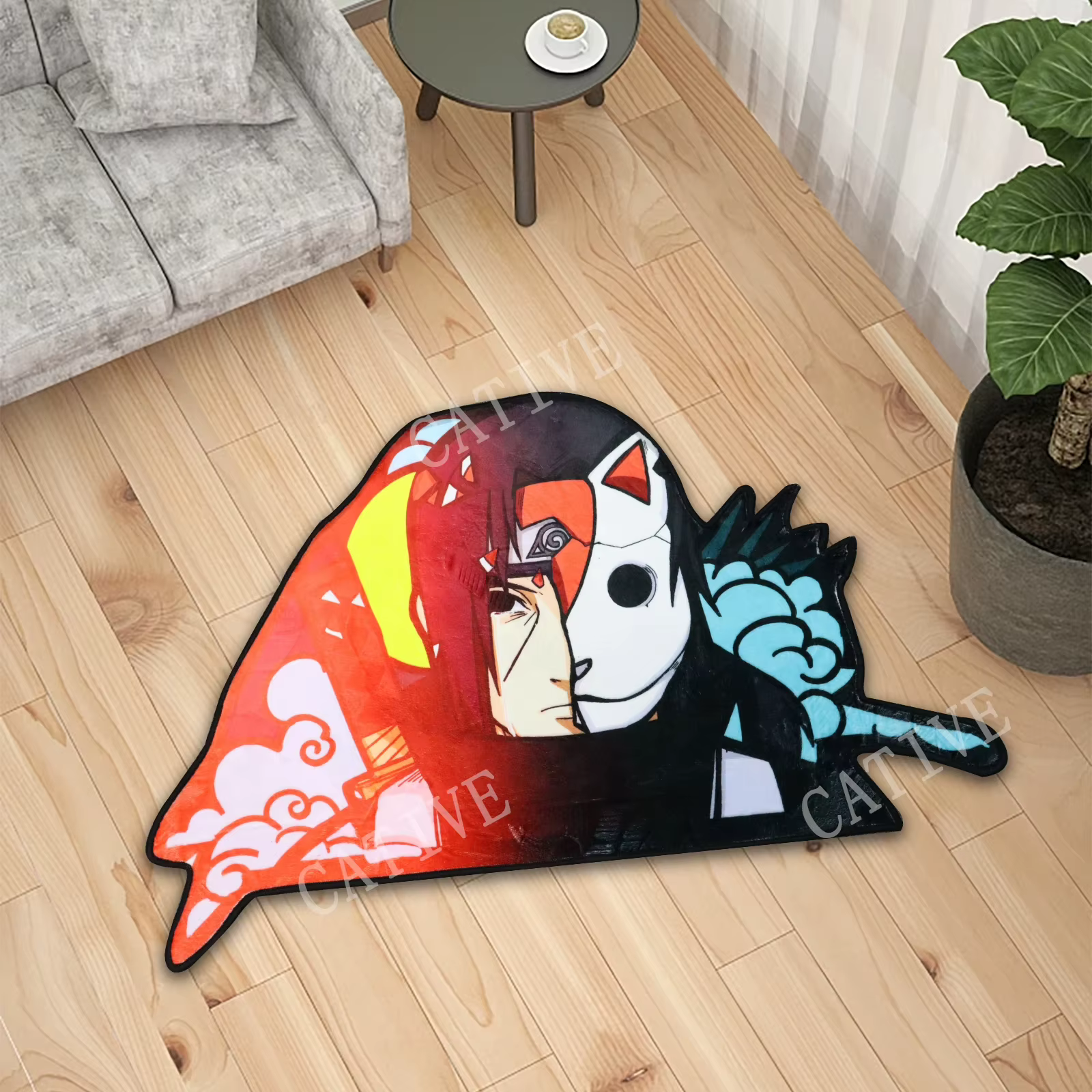 Anime Manga Naruto doux anti-dérapant tapis maison chambre dessin animé déco cuisine salle de bain tapis antidérapant paillasson enfants cadeau