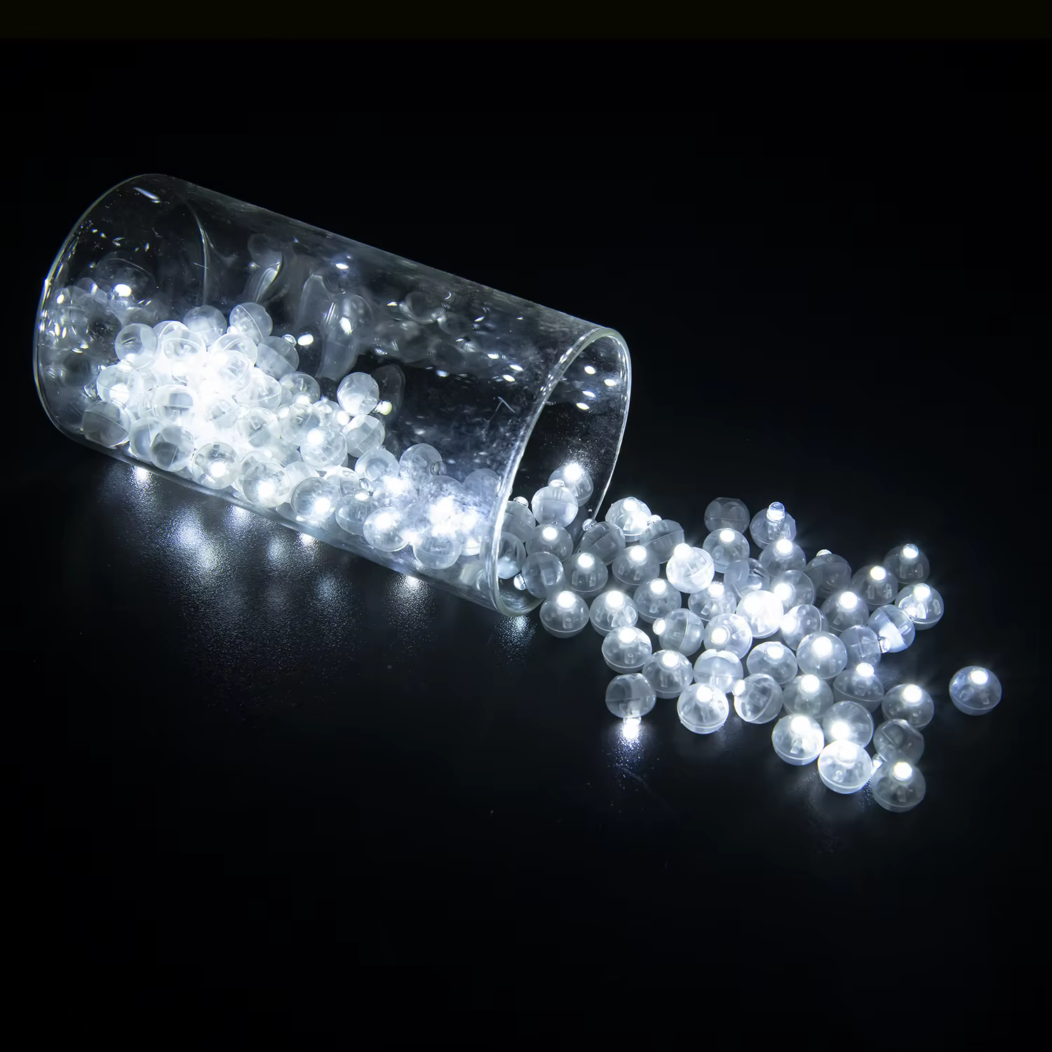 50/100/150/200/300 pièces gobelet boule ronde lumière ballon LED Flash lampes lumineuses lanterne lumière pour fête de mariage anniversaire décor