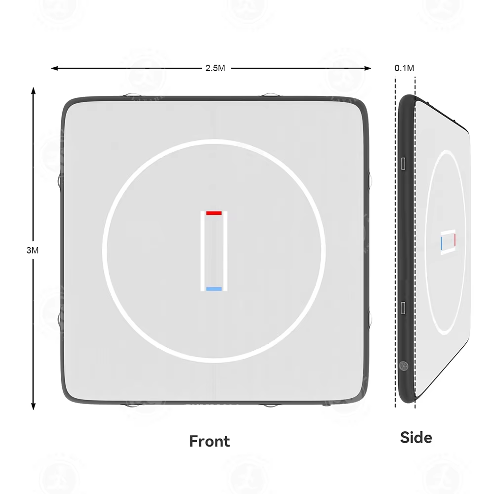 Tapis d'entraînement de gymnastique portable
