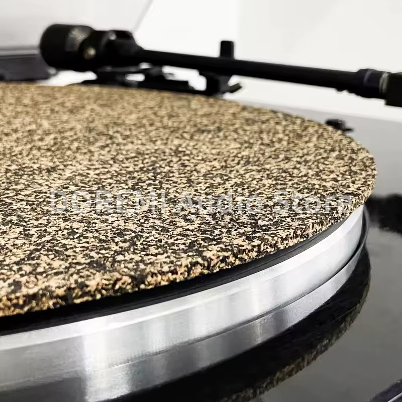 Tapis de plateau tournant pour disque vinyle LP 12 pouces, antidérapant, antistatique, réduction des vibrations, pour lecteurs Audio, accessoires de phonographe