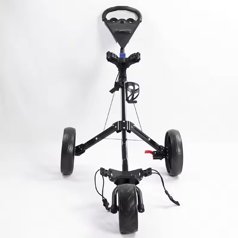 Chariot de golf pliable ultra-léger à 3 roues 2026 pour sac de golf, chariot de golf à pousser et à tirer à 3 roues, vente en gros