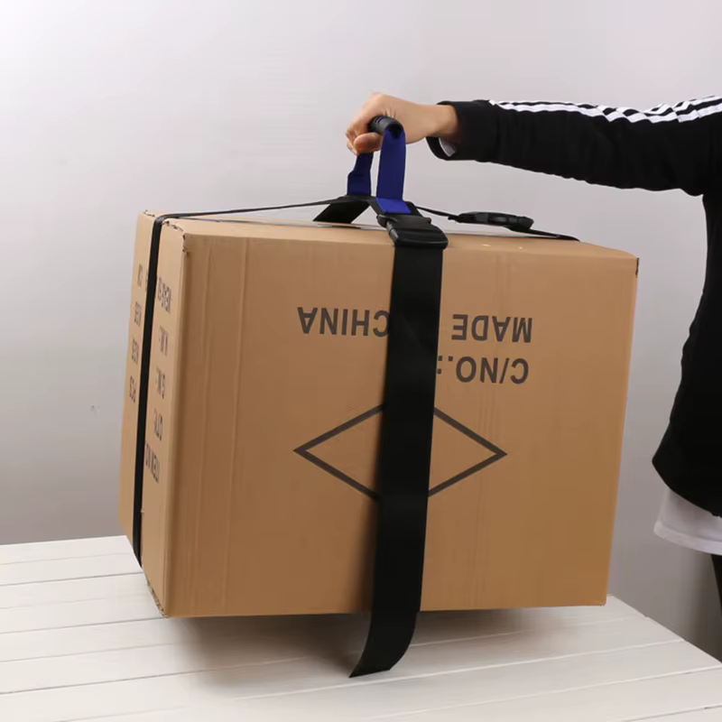 Sangle de transport croisée pour bagages, pour un levage sécurisé, transport de boîtes lourdes, courses, sangle de transport avec poignée, corde de ceinture à bagages