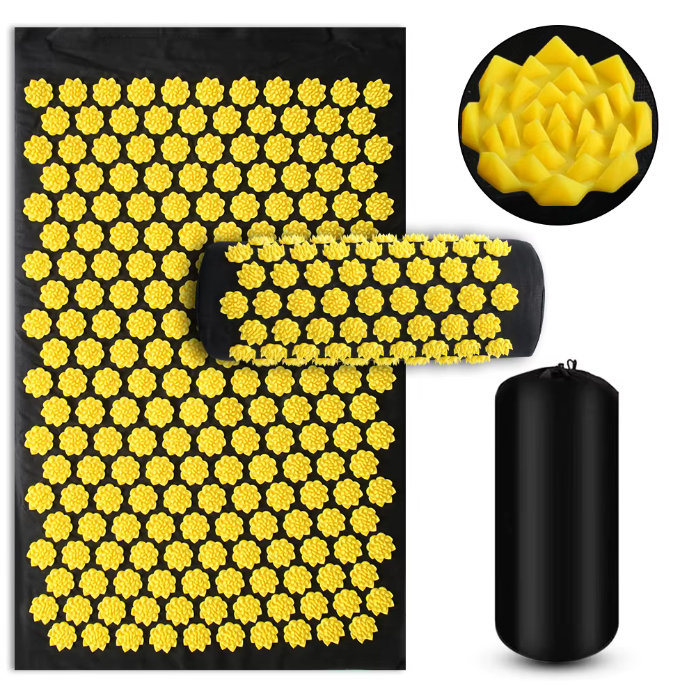 Tapis d'acupression de yoga avec points d'acupuncture