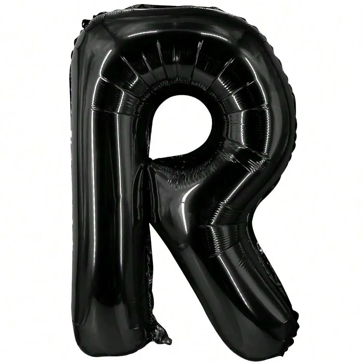 Grands ballons à lettres noires de 40 pouces, ballon à hélium en aluminium Jumbo Mylar de grande taille pour diverses célébrations et décorations de fêtes.