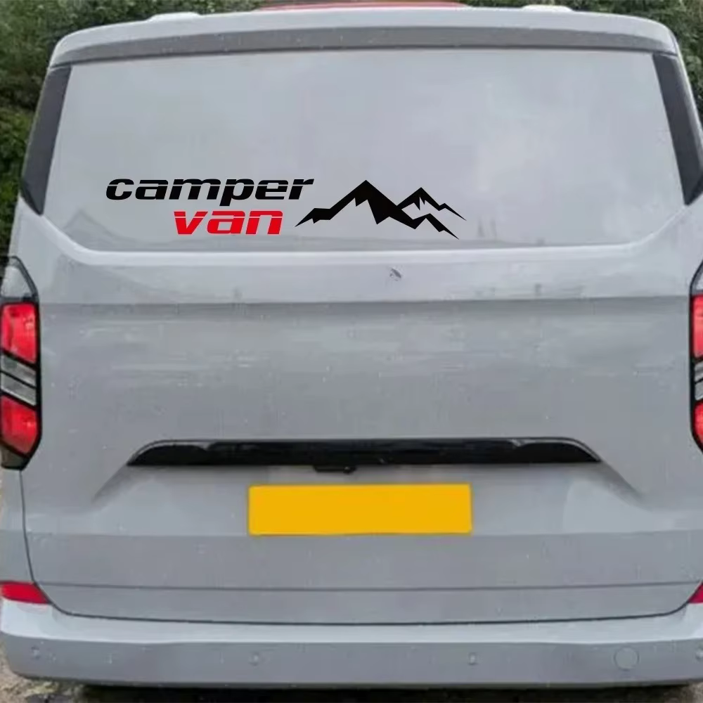 Autocollant de voiture style montagne pour camping-car, caravane, camping-car motorisé, véhicule utilitaire, décoration DIY de carrosserie, accessoires en vinyle
