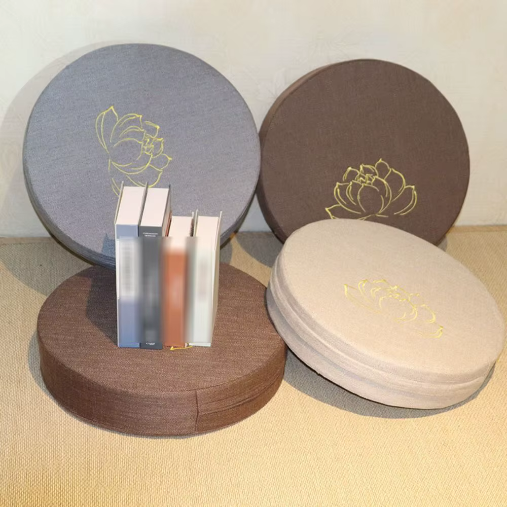 Coussin de méditation de yoga de style japonais pratique