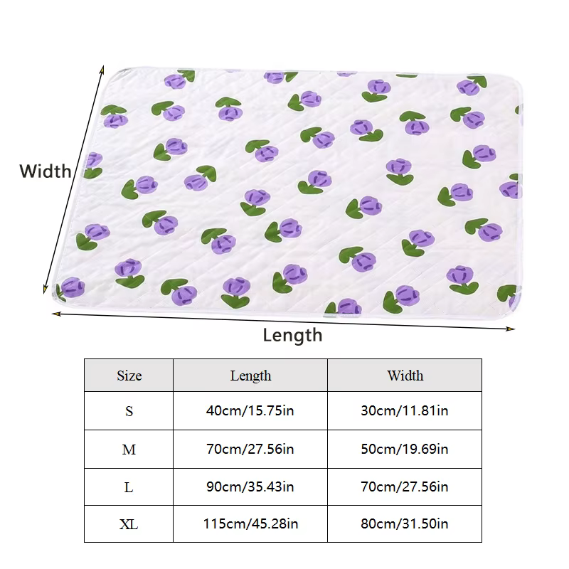 Matelas lavable pour animaux de compagnie, tapis de soins réutilisables pour chiens, antidérapant, absorbant, pour chiot et chat, couche-culotte d'entraînement, costume pour lit, siège de voiture, can
