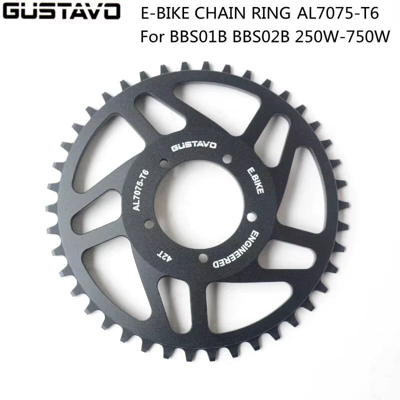 BAFANG 36T/38T/40T/42T/44T/46T/48T/52T roue à chaîne pour BBS/BBSHD moteur à entraînement central CNC pignon de plateau pièces de vélo électrique
