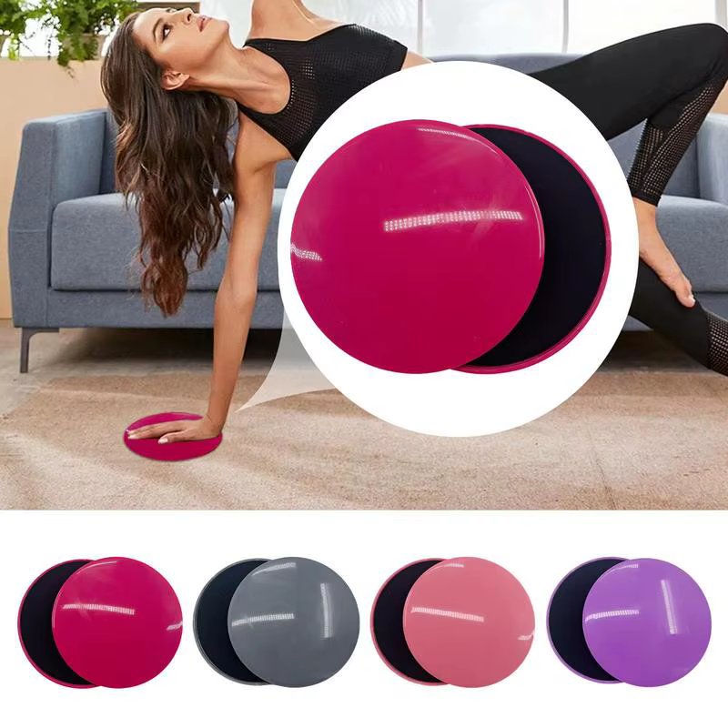 Pilates disques de glisse Fitness Core curseur 2 faces exercice plaque