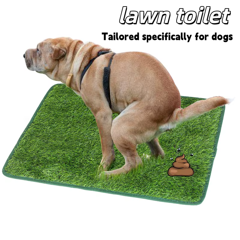 Tapis d'herbe artificielle lavable ultime pour chien - Réutilisable, anti-odeur, pour l'entraînement des animaux, tapis de propreté facile à nettoyer avec support antidérapant