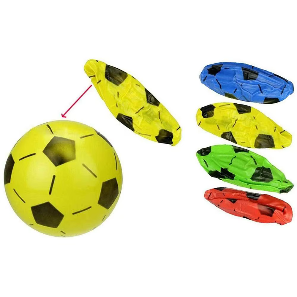 Ballon d'entraînement en caoutchouc pour enfants, match de sport de football gonflable, jeux de plein air, plage, élastique, Ikk20 cm, 16 cm