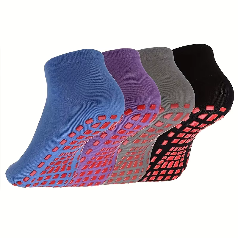 1 paire de chaussettes de Yoga Pilates antidérapantes