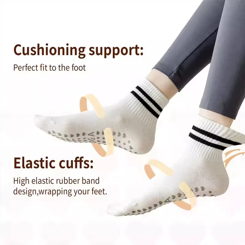 1 paire de chaussettes antidérapantes pour femmes