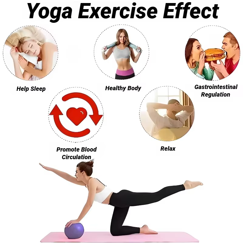 Nouveau Ballon de Yoga et Pilates de 25 cm pour Exercices de Gymnastique