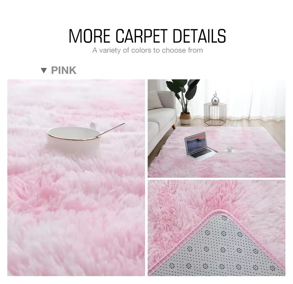 VIKAMA – tapis ovale en laine et soie de luxe léger, moelleux et doux, antidérapant, pour salon, chambre d'enfant, décoration de la maison