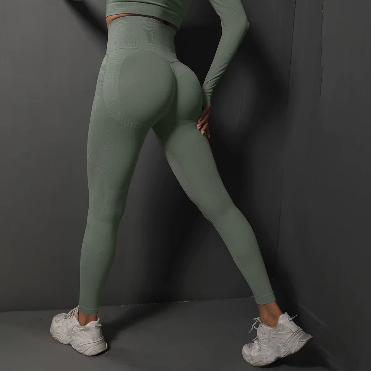 Leggings de gymnastique sans couture femmes pantalons de Yoga Sexy taille haute butin levage