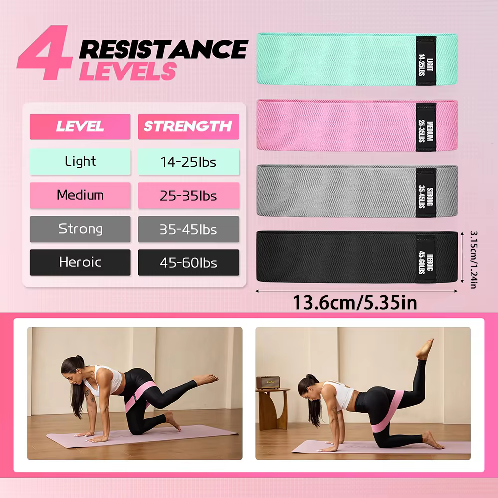 Bandes de résistance élastiques pour Pilates et Yoga