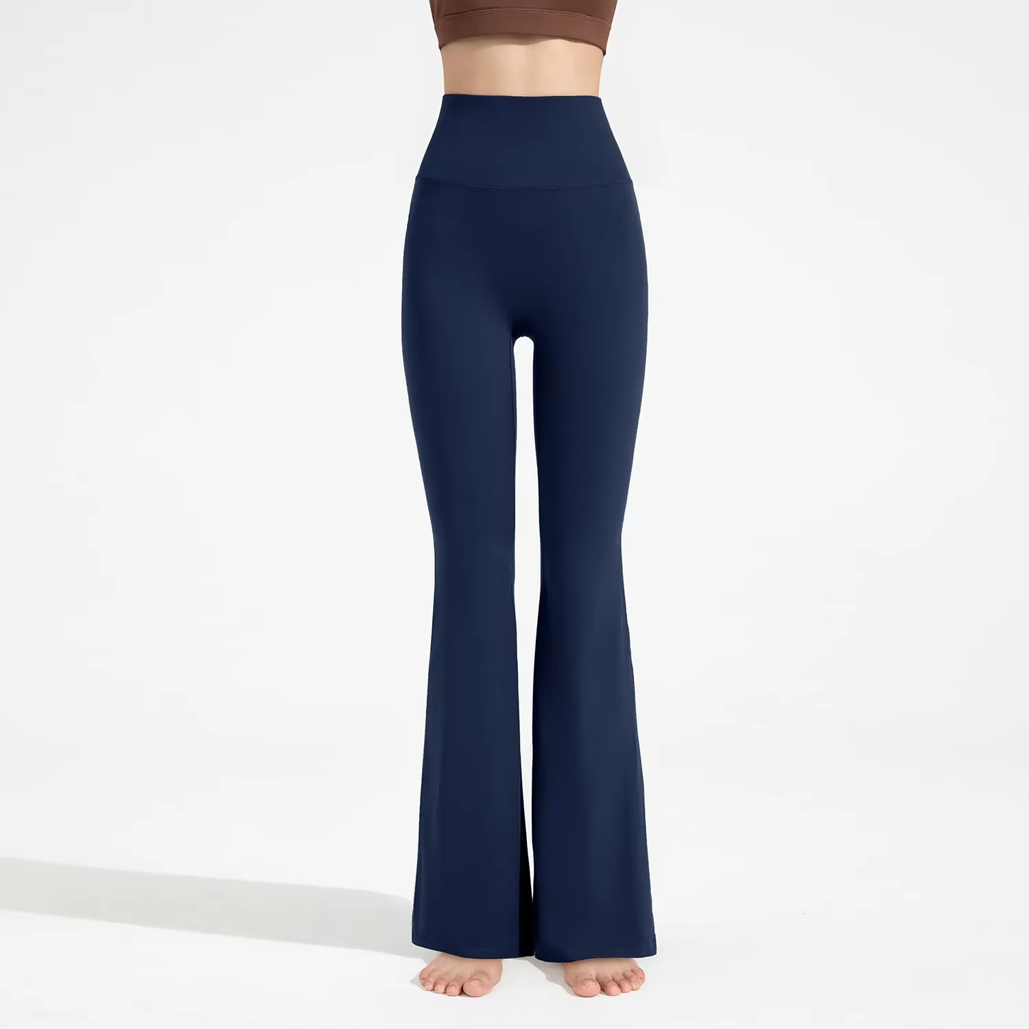 Leggings de sport Pilates taille haute évasés pour femme