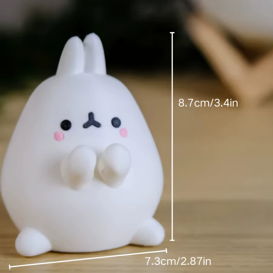 Accessoire fantaisie en forme de lapin, porte-stylo multifonctionnel et organisateur de câbles, décoration mignonne pour le bureau