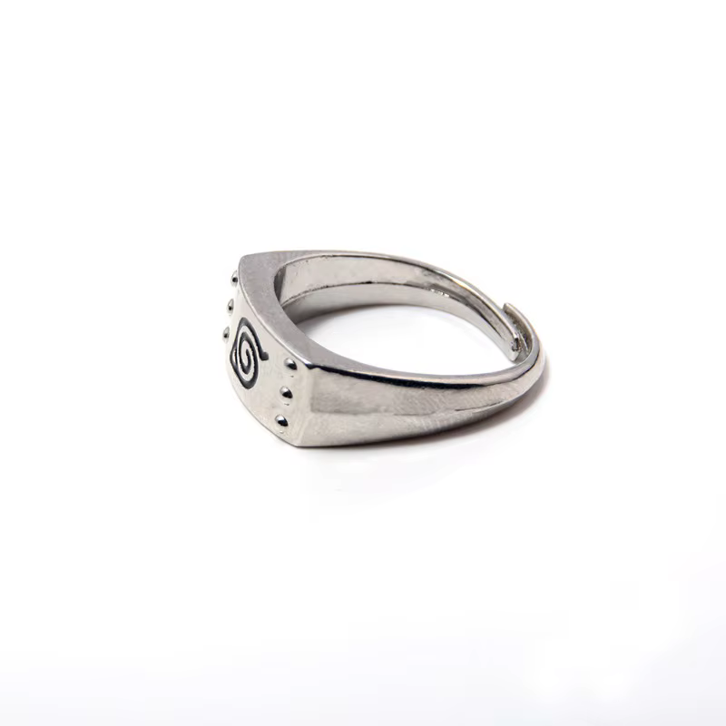 Bague Naruto Uzumaki Naruto et Uchiha Sasuke, design de dessin animé élégant, unique, portable, attrayant, taille réglable, cadeau pour couple