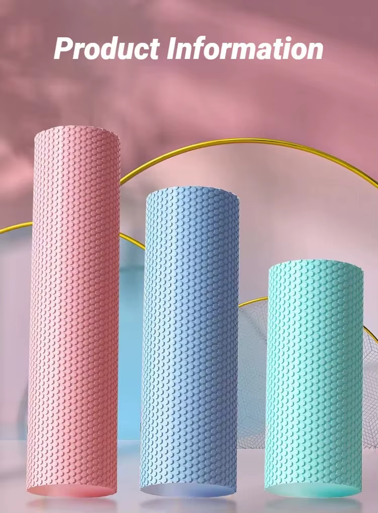 Rouleau de yoga hexagonal : Cylindre en mousse EVA (diamètre 9