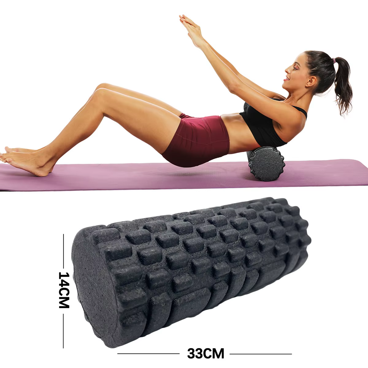 Rouleau de Massage en mousse Pilates pour les jambes
