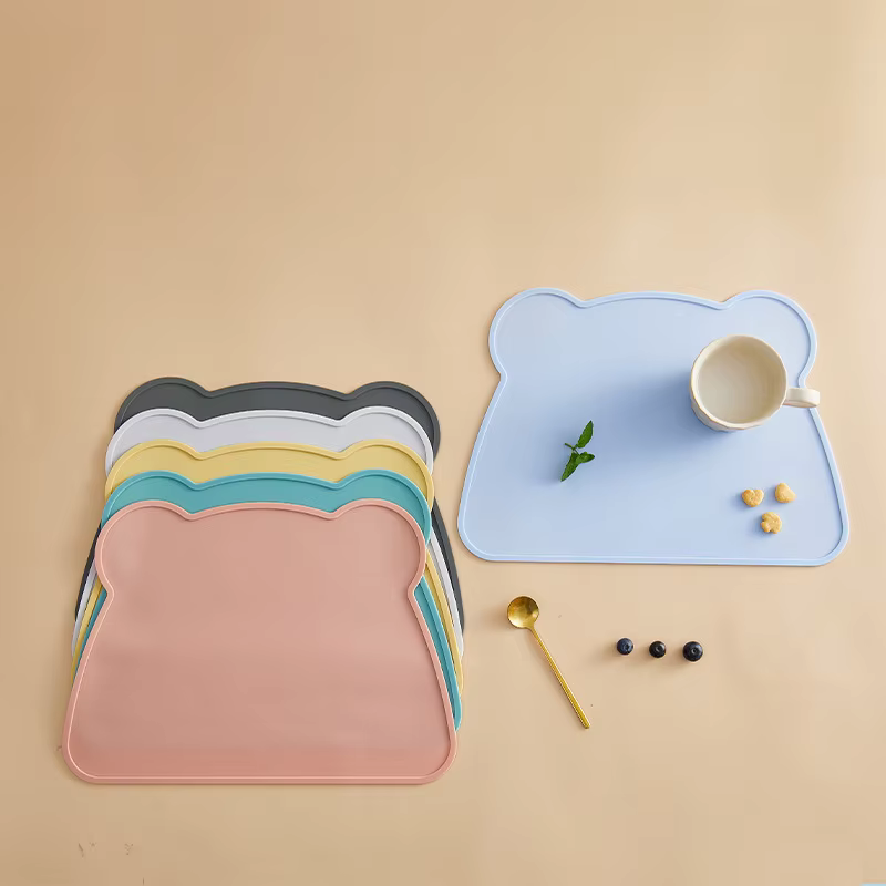 Tapis en Silicone Anti-sale, facile à nettoyer, pour chats et chiens, résistant à l'eau et aux fuites, antidérapant, produit pour animaux de compagnie