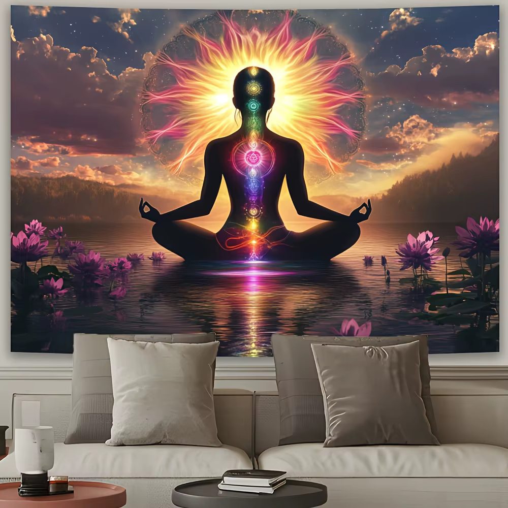 Tapisserie de méditation des chakras