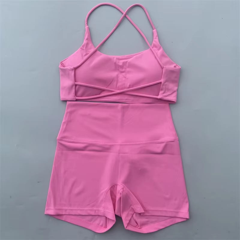 Ensemble short de Yoga deux pièces pour femmes