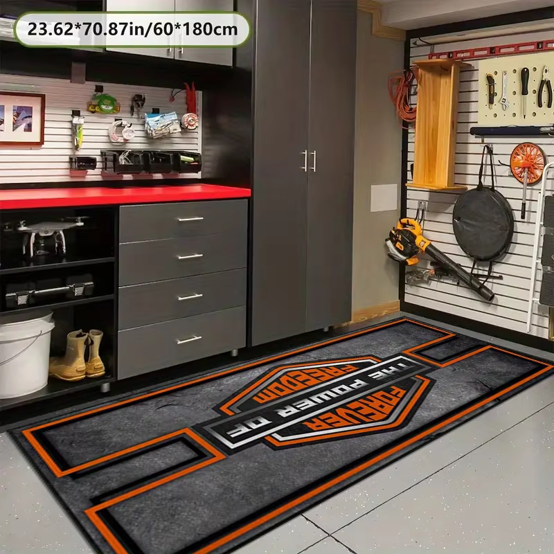 Tapis de sol pour garage de moto VIKAMA, antidérapant, résistant à l'usure, tapis de présentation pour course, protection et décoration intérieure/extérieure