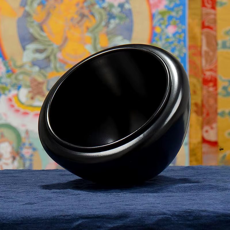 Bol chantant tibétain, ornement décoratif bouddhiste traditionnel zen pour la maison