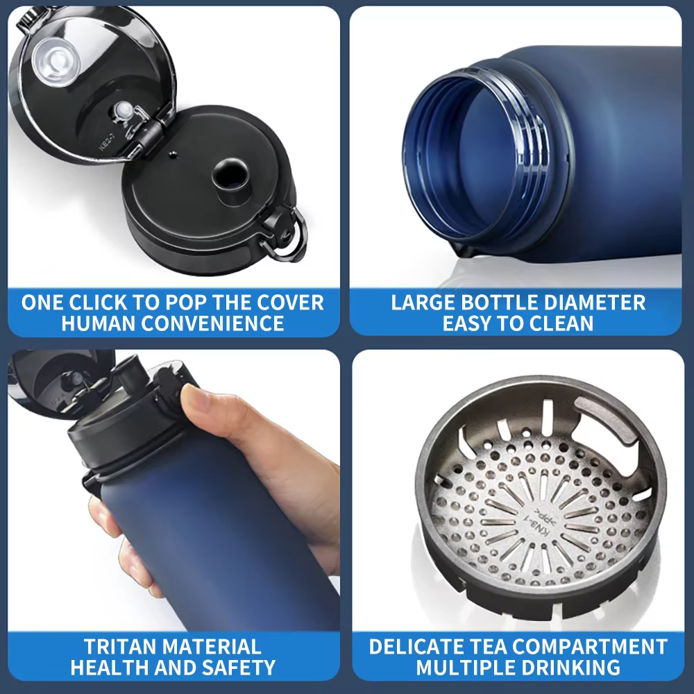 Bouteille d'eau portable sans BPA pour adultes et enfants