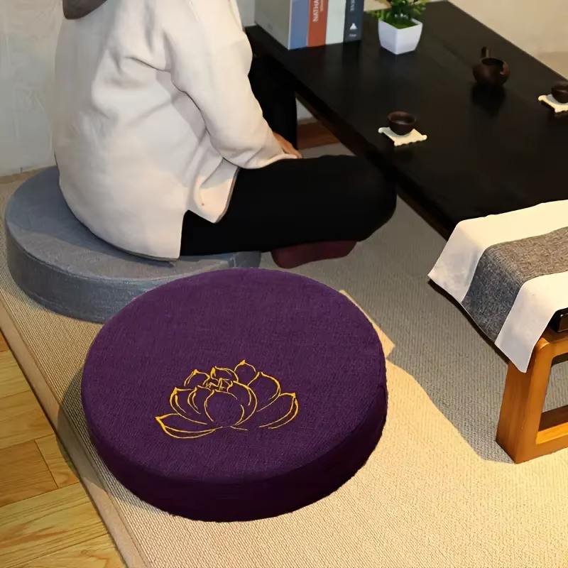 Coussin en lin pour Yoga et méditation