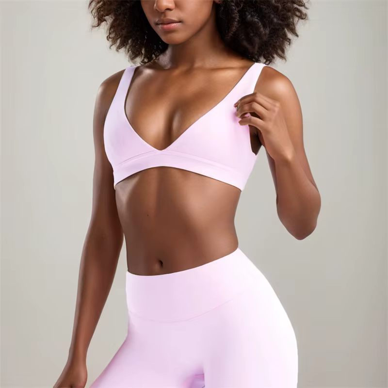 SVEIC Gym femme hauts profond V sport soutien-gorge sous-vêtements vêtements