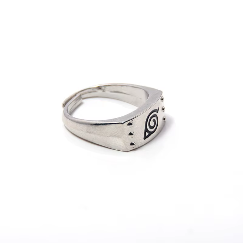 Bague Naruto Uzumaki Naruto et Uchiha Sasuke, design de dessin animé élégant, unique, portable, attrayant, taille réglable, cadeau pour couple