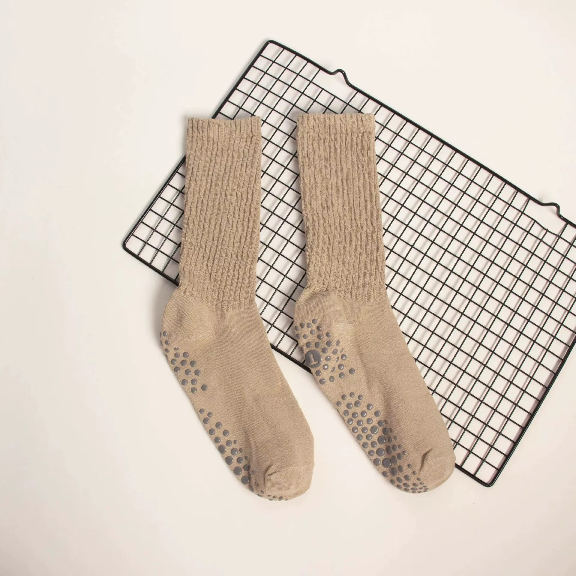 1 à 10 paires de chaussettes de yoga antidérapantes en silicone pour femme