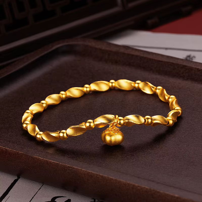 Accessoire Golddiy 9999 - Accessoires de style ancien en forme de kaki - Collier, bracelet et pendentif en perles de style ancien